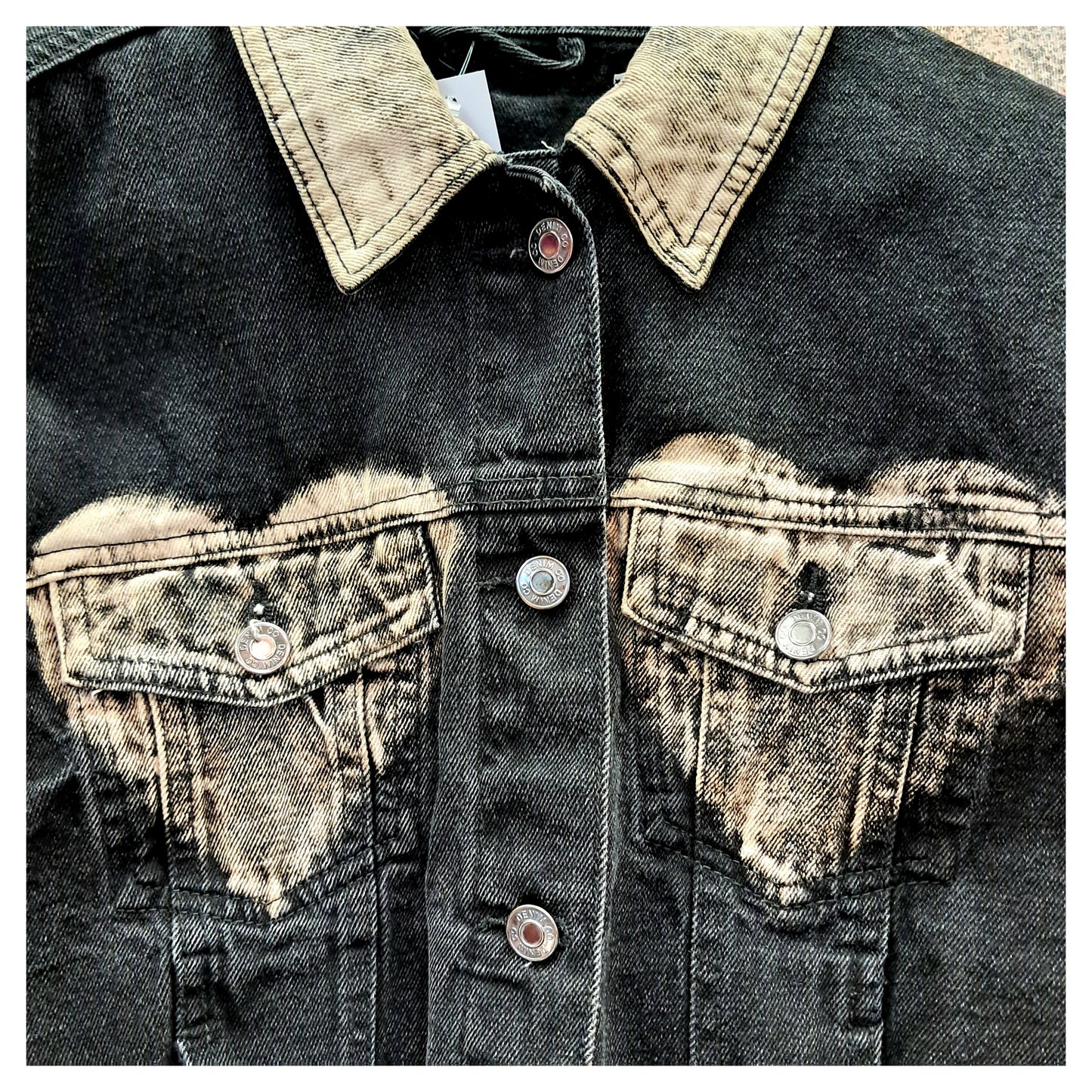 'love is like punk' DENIM JACKET