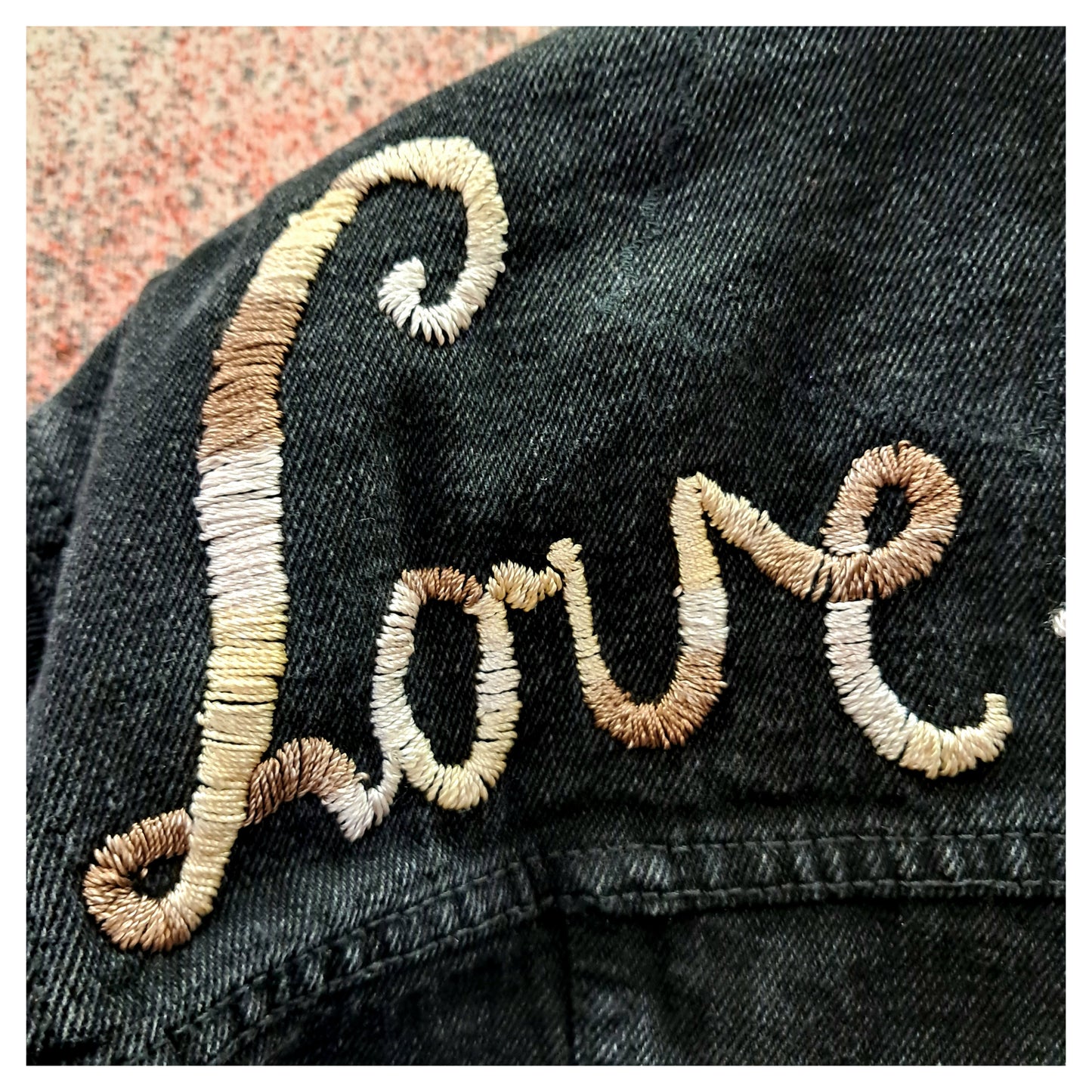 'love is like punk' DENIM JACKET