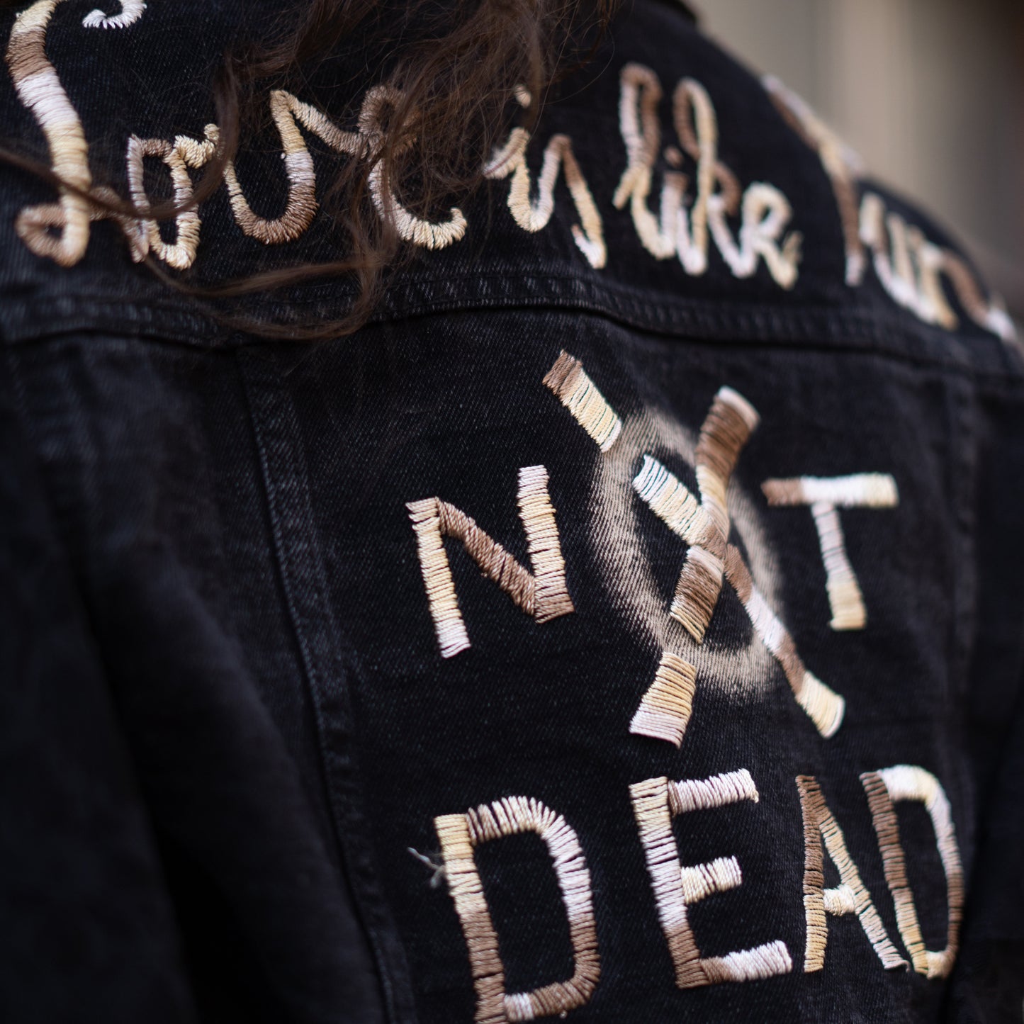 'love is like punk' DENIM JACKET