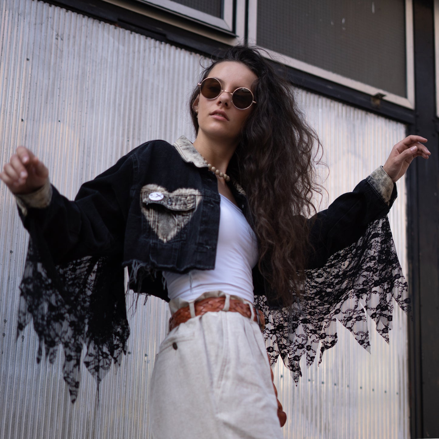 'love is like punk' DENIM JACKET
