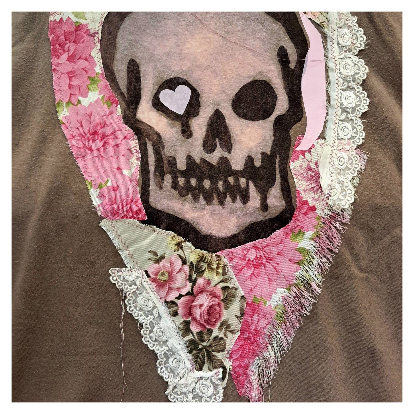 'love is like punk' PACHWORK T-SHIRT