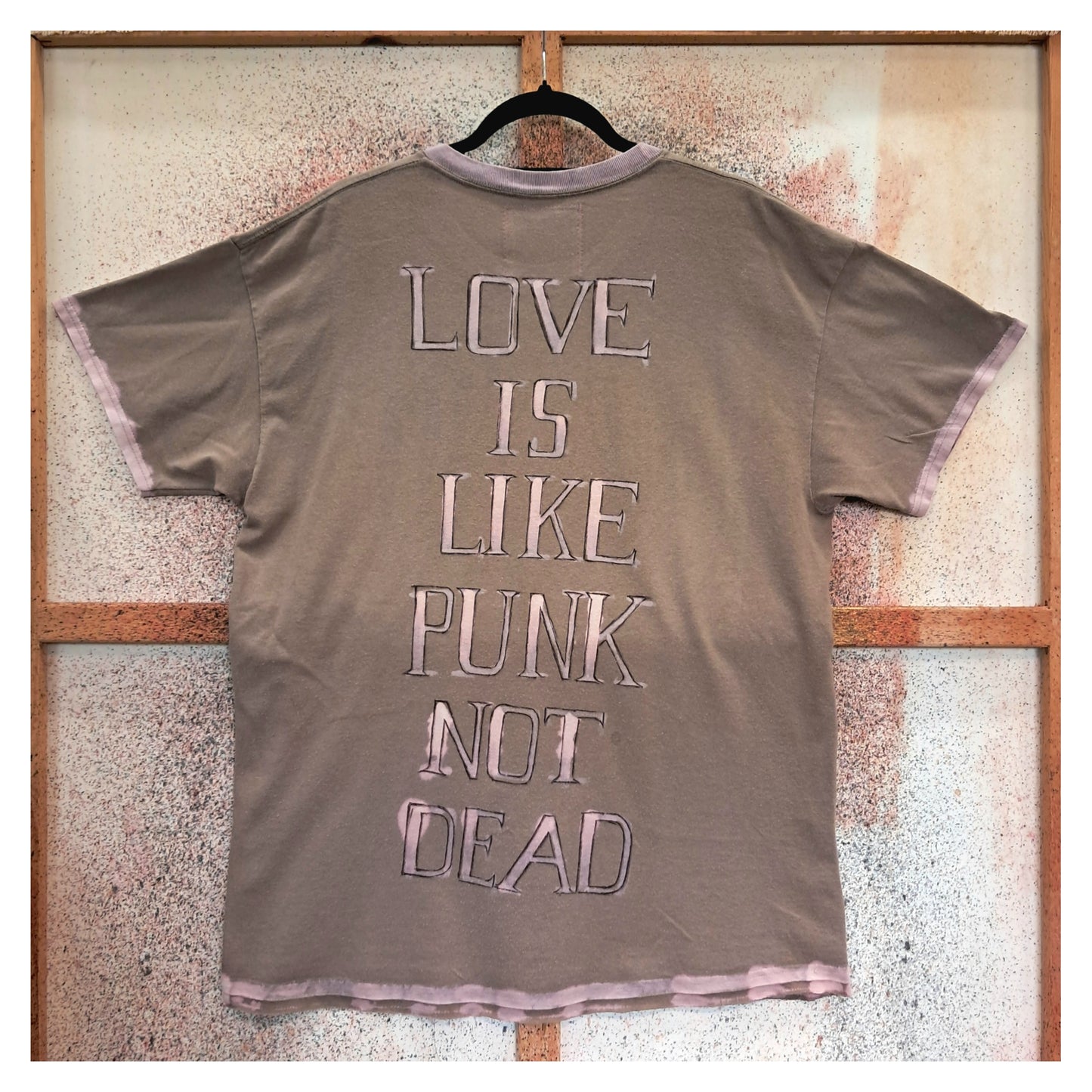 'love is like punk' PACHWORK T-SHIRT