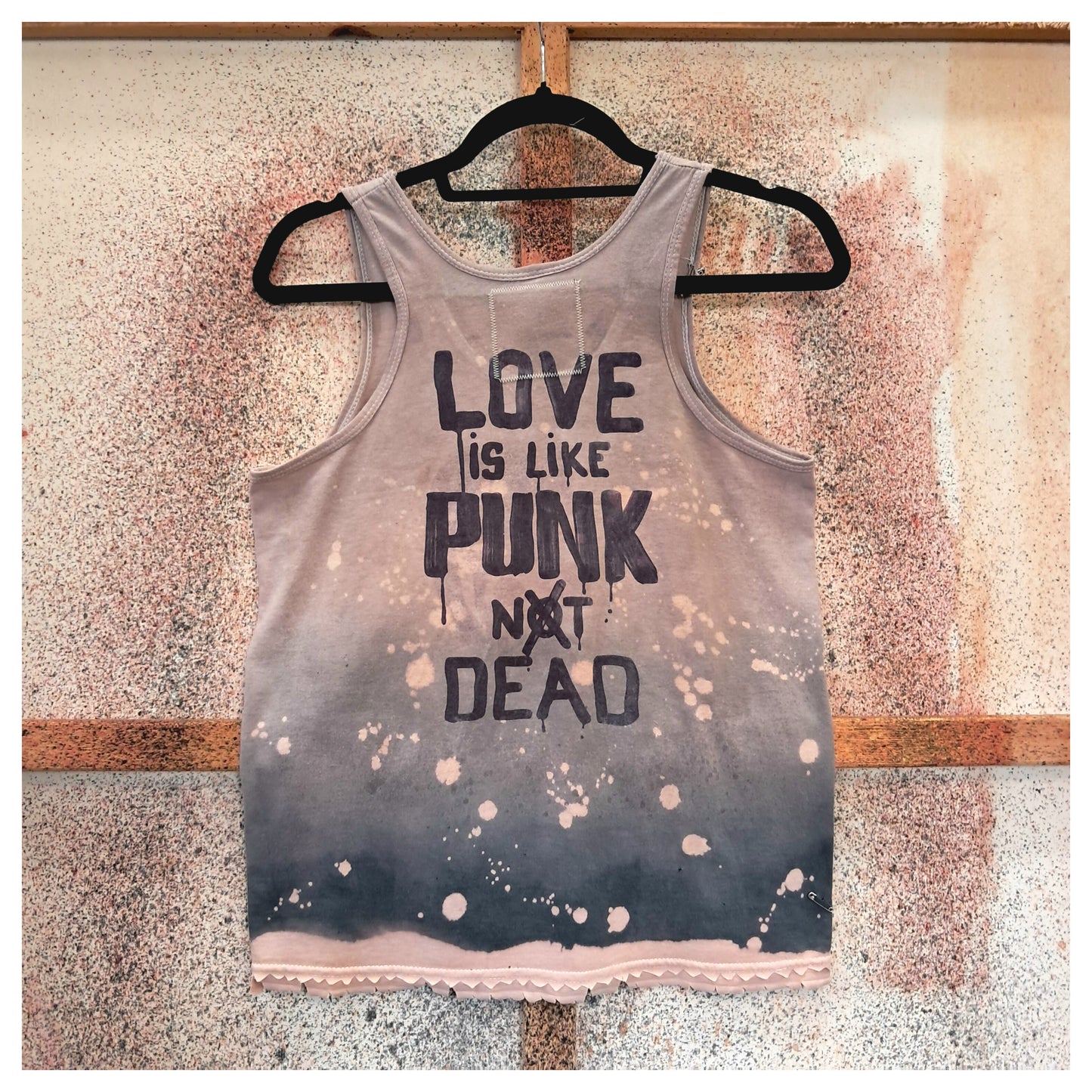 'love is like punk' undershirt