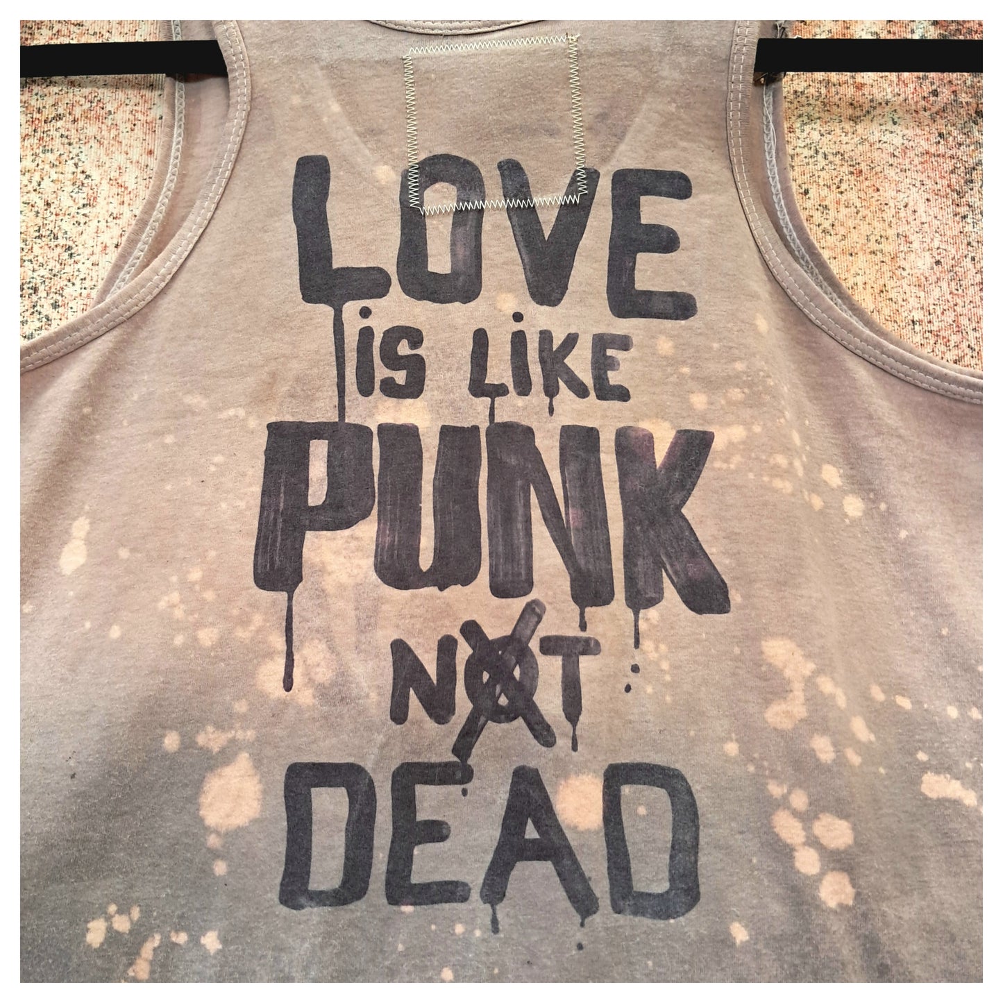 'love is like punk' undershirt