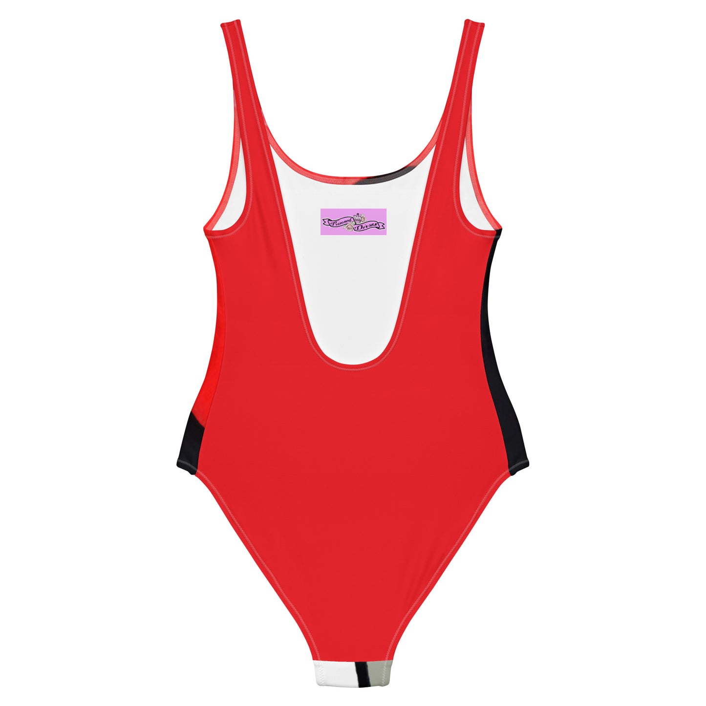 Dita Von Teese "hot red" one-piece swimsuit back Poisoned Divas