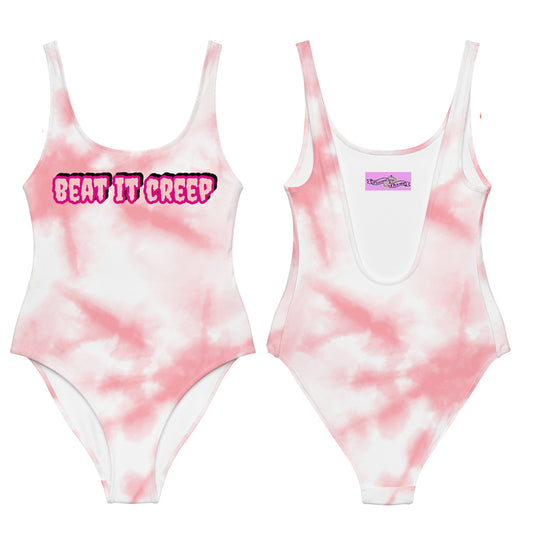 Wanda Woodward "beat it creep" one-piece swimsuit Poisoned Divas