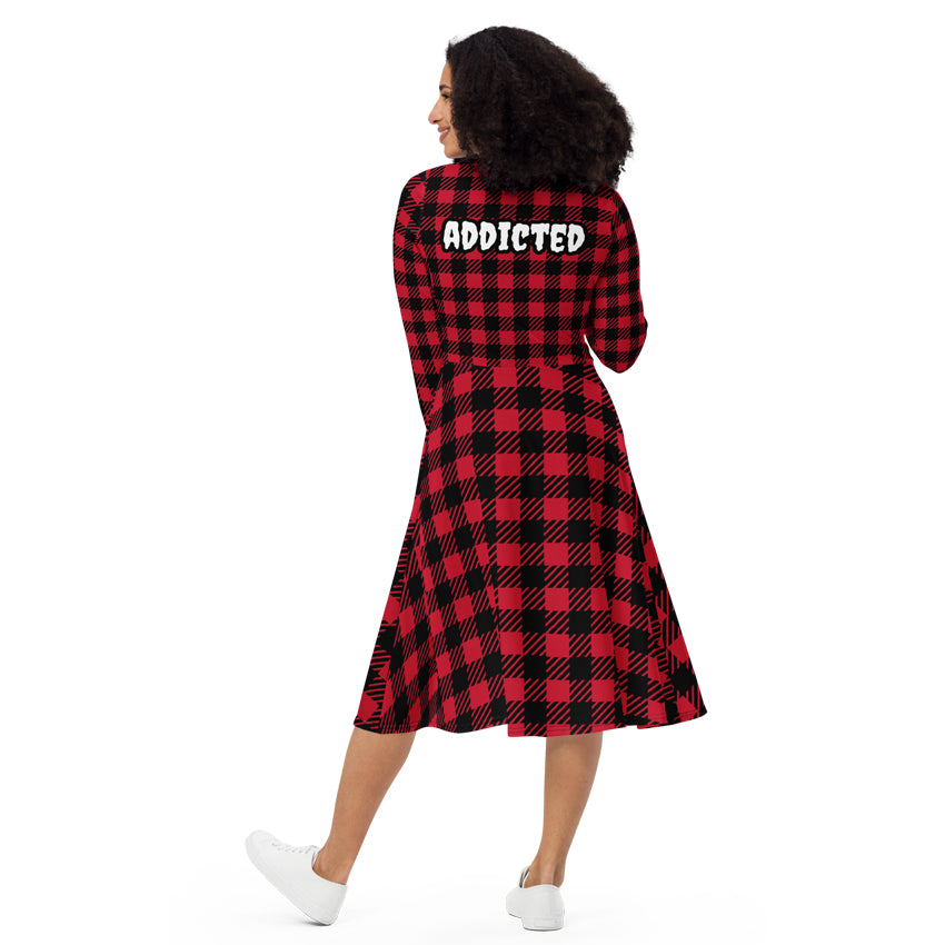 amy winehouse addicted red long dress back 2