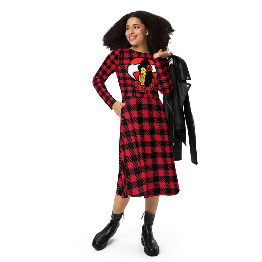 amy winehouse addicted red long dress front 4