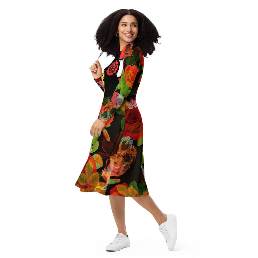 amy winehouse you know i'm no good rose long dress front 4