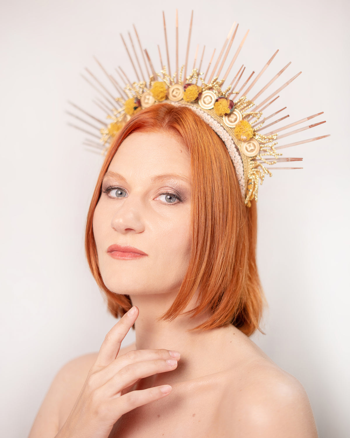 BRONZE AND GOLD TIARA