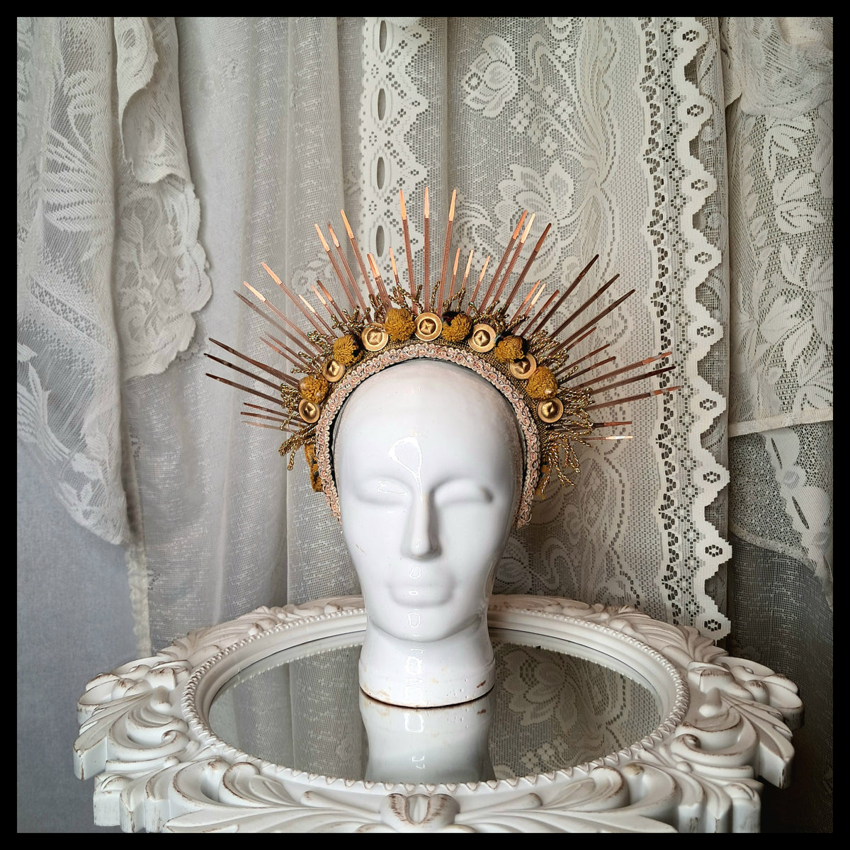 BRONZE AND GOLD TIARA