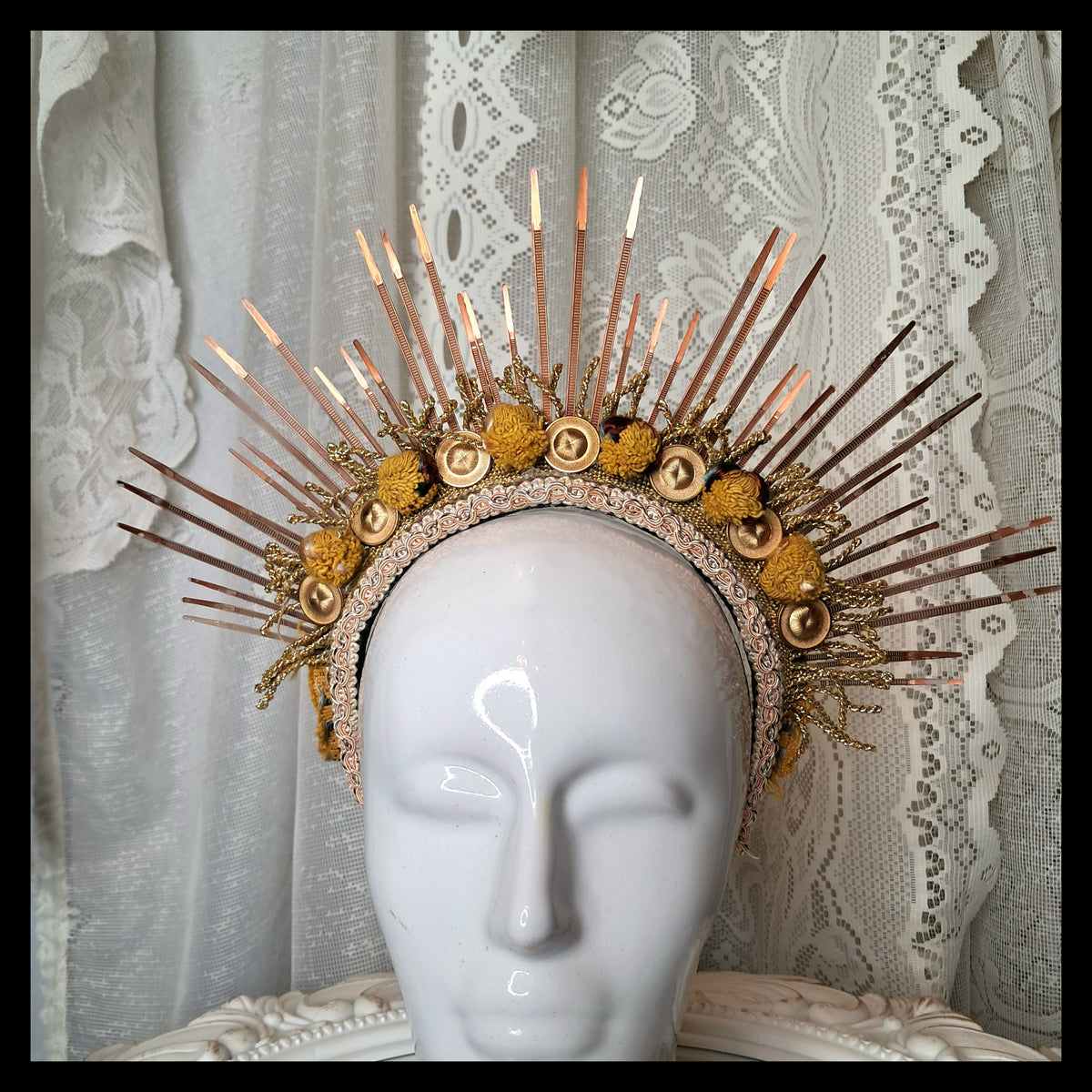 BRONZE AND GOLD TIARA