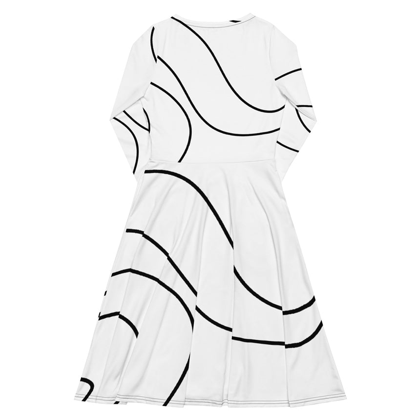 dita von teese long white dress back 2