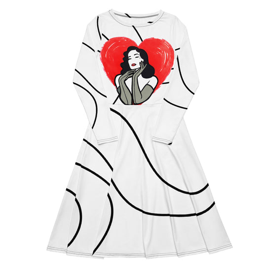 dita von teese long white dress front 2