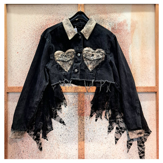 'love is like punk' DENIM JACKET