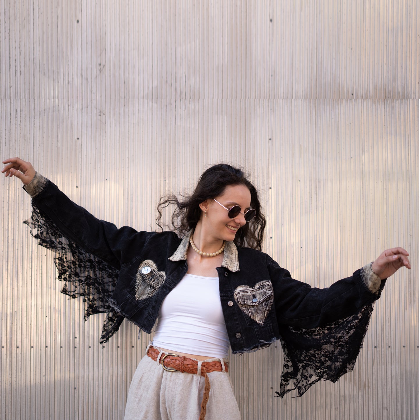 'love is like punk' DENIM JACKET