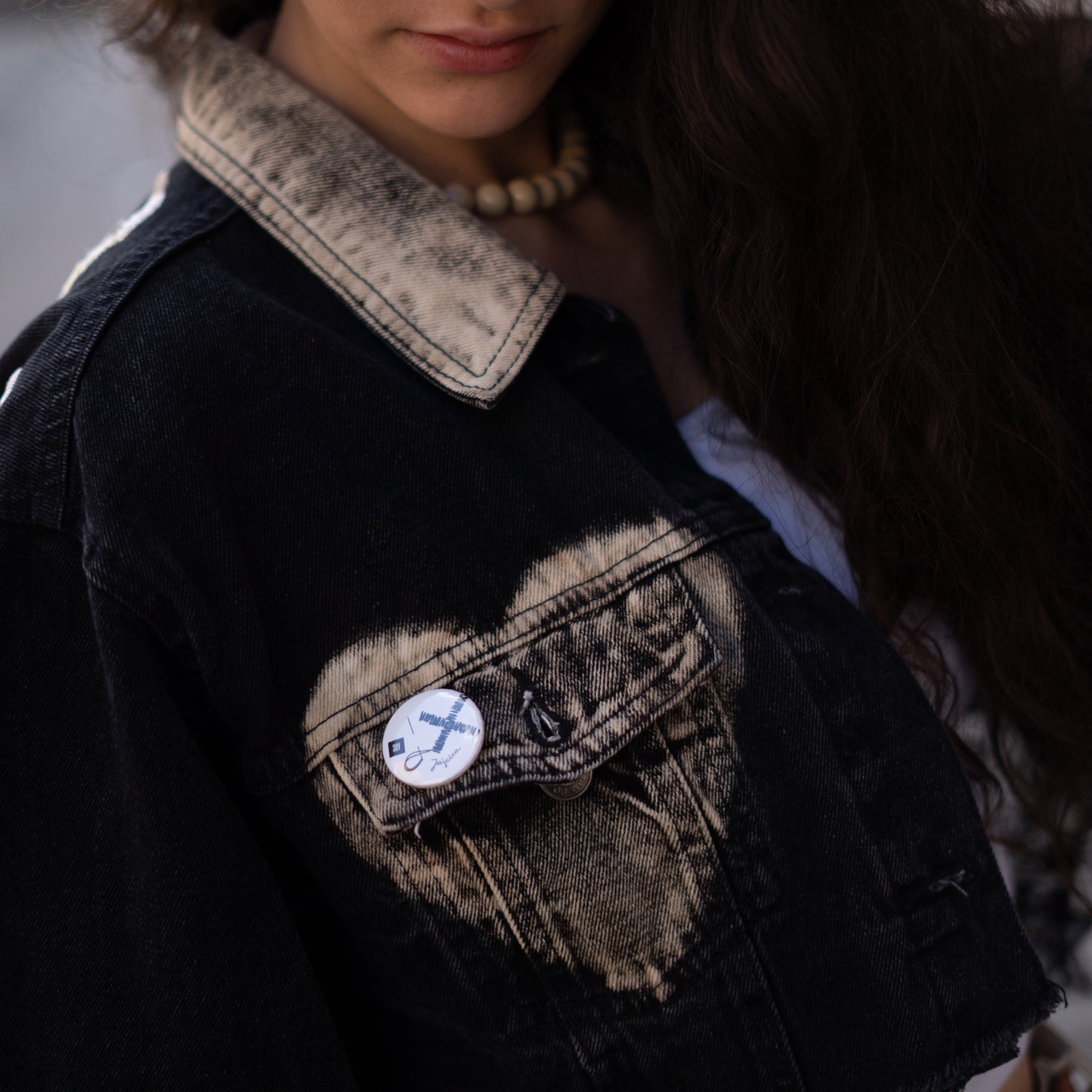'love is like punk' DENIM JACKET