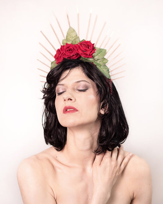 RED ROSES TIARA