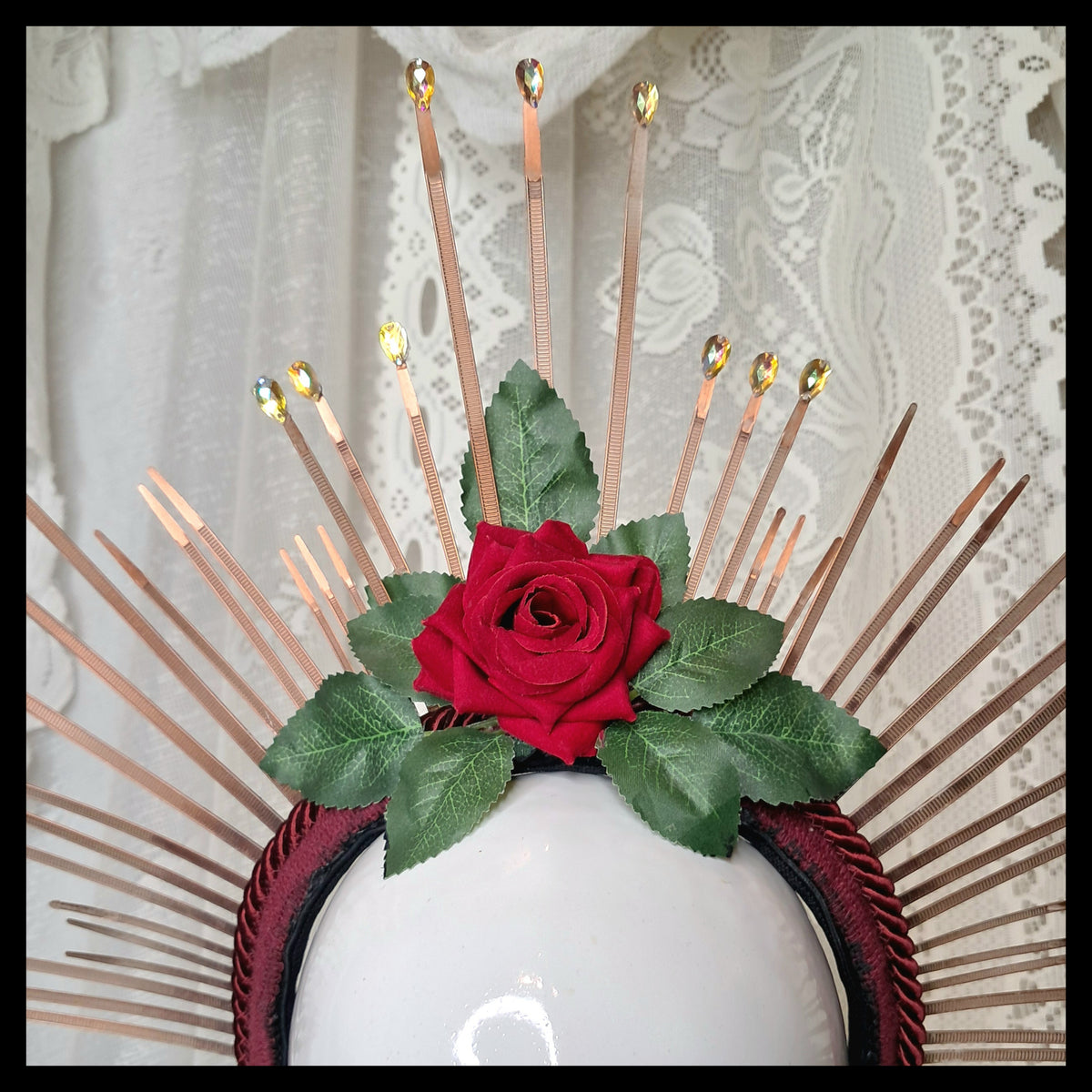 RED ROSE TIARA