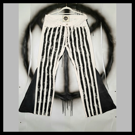 WHITE STRIPES JEANS